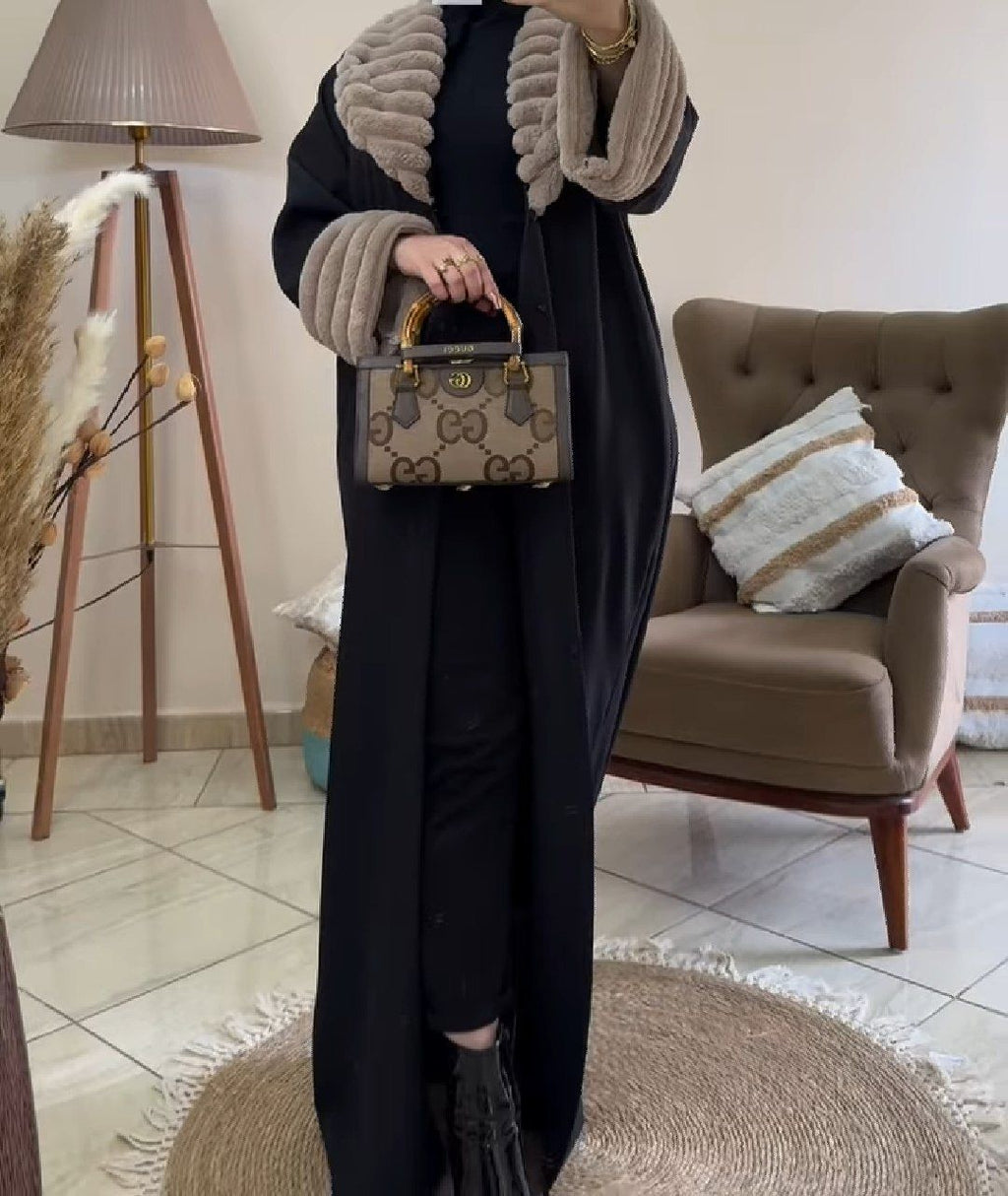 معطف  – Manteau Fourrure yours clothign brand