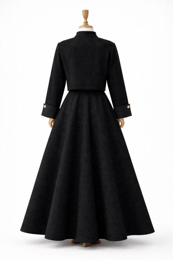 طقم نسائي فاخر قطعتين – إطلالة ملكية أنيقة